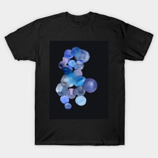 Watercolor Bubbles with black background T-Shirt